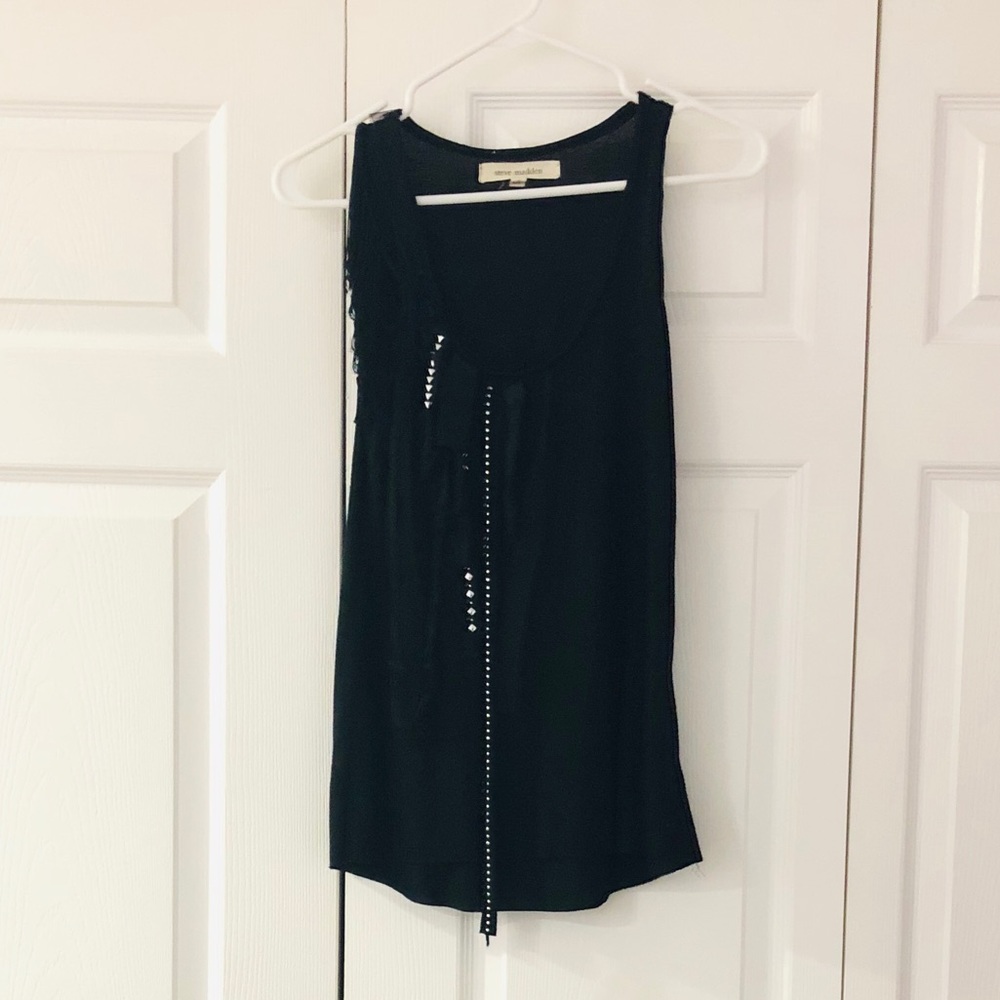 Steve Madden Shirt with Tassel Design On Shoulder